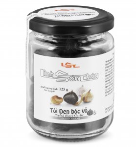LỌ TỎI ĐEN ĐƠN NHÁNH BÓC VỎ 125G